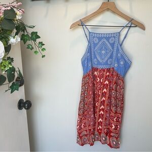 NWT Altar'd State Women's Embroidered/Patterned Multicolor Mini Dress - size S